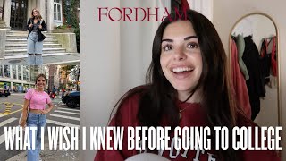 What I Wish I Knew Before My First Year of College ... | Fordham University