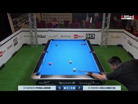 Pusillanimi Fabrizio VS Dell'Ariccia Andrea - Campionati Italiani 2021/2022 Pool - Quinto di Treviso