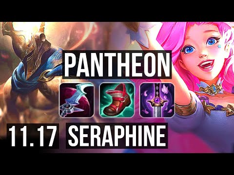 PANTHEON vs SERAPHINE (MID) | 9/0/2, Legendary, 300+ games | KR Grandmaster | v11.17