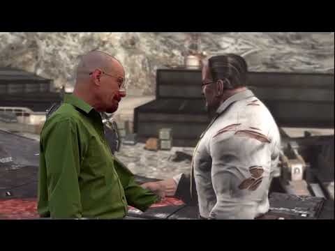 Walter White hugs Senator Armstrong