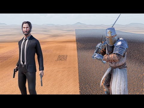 100 JOHN WICK vs 1 MILLION HEAVY KNIGHTS - Ultimate Epic Battle Simulator 2 UEBS 2