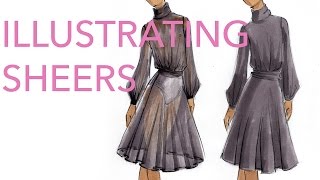 Fashion Illustration Tutorial: Sheer Fabrics