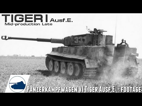 WW2 Tiger I Ausf.E. mid-production/late - footage.