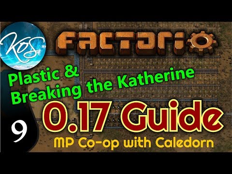 Factorio Guide 0.17 Ep 9: PLASTIC & BREAKING THE KATHERINE -  MP w/ Caledorn!