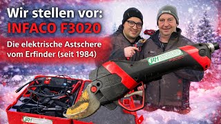 Obsthof Raddatz - Wir stellen vor: INFACO F3020 – Die elektrische Astschere vom Erfinder (seit 1984)