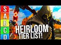 APEX HEIRLOOM TIER LIST! Which is the best Heirloom? Apex Legends Season 17  #heirloom #tierlist