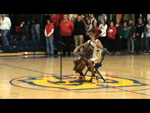 USA National Anthem on cello by Myles Yeazell