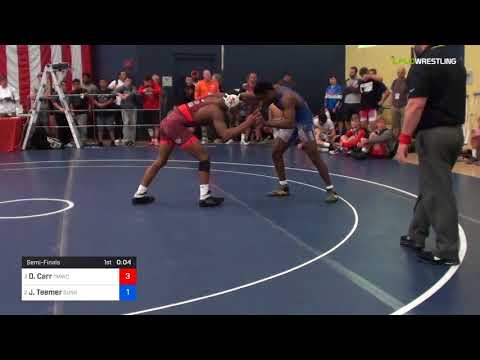 2018 FS WTT Challenge/UWW Juniors 70 Semi-Finals - David Carr (TMWC) Vs. Jacori Teemer (Sunk).mp4