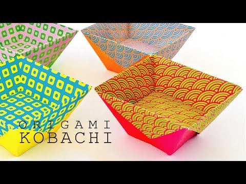 Origami Container Bowl Box Bin Tutorial Diy Paper