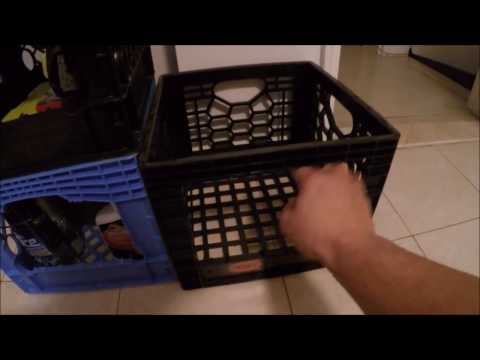 life hack for storage ((milk crate))