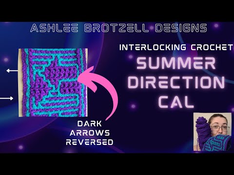 Summer Direction CAL - Interlocking Crochet: Dark Arrows Reversed