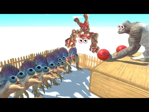 SUPER KNOCKOUT OF GORO CLUMSY  -  TRY TO THROW UNITS TO SPINOSAURUS  - ARBS