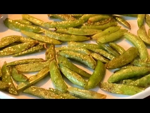 Air Fryer Roasted Sugar Snap Peas Recipe