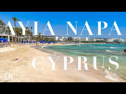 Cyprus Ayia Napa walking from the temple to the beach in May(Terminator style,4K/60p,Binaural Sound)