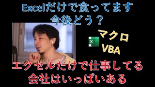 【ひろゆき】Excel(エクセル)だけで食って行けるか?
