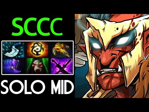 Sccc [Troll Warlord] Solo Mid | SnY + Dagger 7.05 Dota 2
