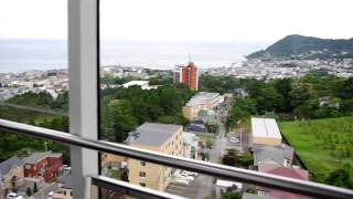 preview picture of video 'Aerial tramway at Mt. Hakodate, Hakodate City, Hokkaido, Japan'