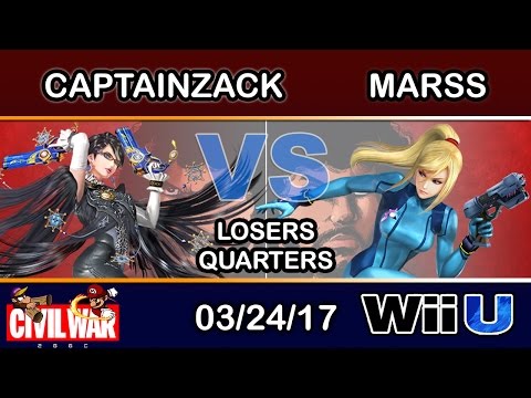 2GGC: Civil War - CaptainZack (Bayonetta) Vs. DNL | Marss (Zero Suit Samus) Losers Quarters