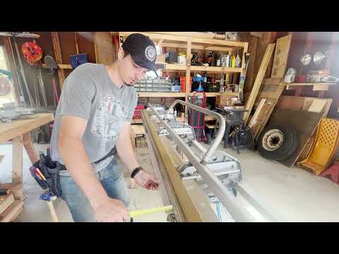 Wrapping an exterior door brick-mold with aluminum