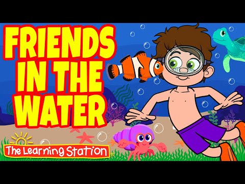 Friends In The Water Song ♫ Sand and Water Play for Kids by Brain Breaks by The Learning Station ♫
