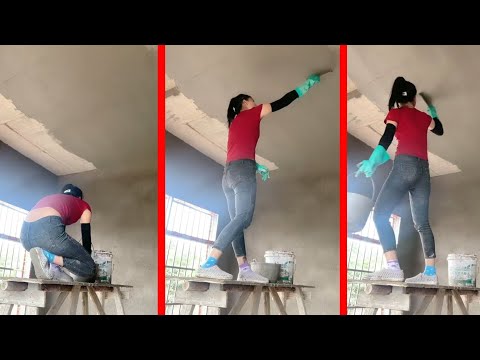 Young girl with great tiling skills-ultimate tiling skills (part 17)
