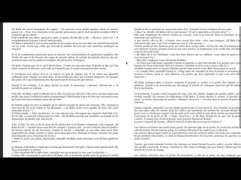 Ali baba et les quarante voleurs, conte des Mille et Une Nuits- Livre audio (6ème-5ème)