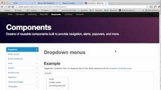 Business Catalyst Tutorial - Twitter's Bootstrap Dropdown Menu Items