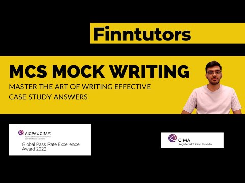 CIMA MCS Nov23/Feb24 - Cuppcarr - Sample Mock Writing