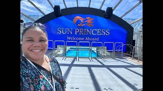 LIVE! Sun Princess U.S. Inaugural Cruise- Walk Around