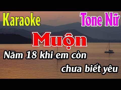 Muộn Karaoke Tone Nữ Karaoke Lâm Organ - Beat Mới
