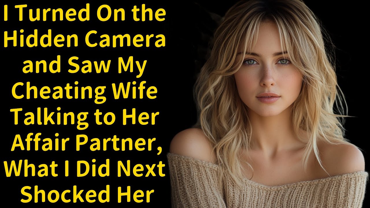 I Turned On the Hidden Camera and Saw My Cheating Wife Talking to Her Affair Partner,What I Did Next