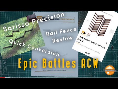 Sarissa Precision 15mm North American Rail Fence Review & quick conversion to better suit Epic Scale