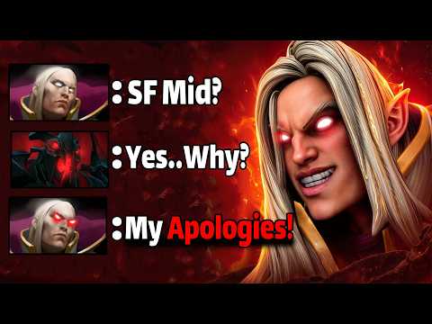 How to Destroy Shadow Fiend Mid with Invoker! 7.40