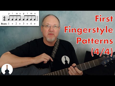 Beginning Fingerstyle Guitar Patterns (4/4 Time)