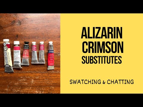 If Alizarin Crimson is fugitive, how can I replace it? Let's swatch together the best substitutes.