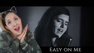 FIRST TIME REACTING TO ANGELINA JORDAN &quot;Easy on Me&quot; - Is is better than ADELE???