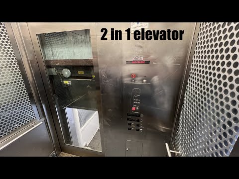 2 IN 1 ELEVATOR!? Epic Dover Traction Elevators @ Washington/Wells CTA Station - Chicago, IL