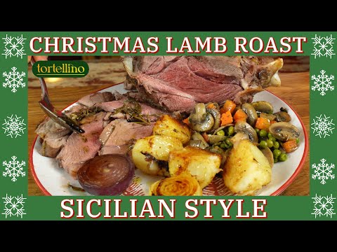 Italian Christmas Roast Lamb with Crispy Potatoes and Vegetables | Festive Holiday Dinner Recipe