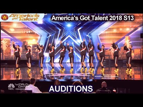 Junior New System JNS FILIPINO High Heels Dance Group America's Got Talent 2018 Auditions S13E01