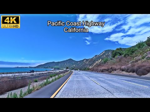 [4K] Pacific Coast Highway - Malibu - Santa Monica to Santa Barbra Full Drive