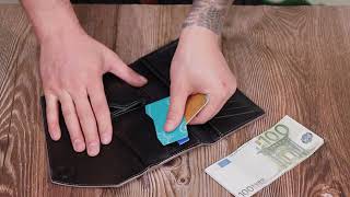 Якісний гаманець із монетницею зовні з натуральної шкіри Grande Pelle 11648 пудровий