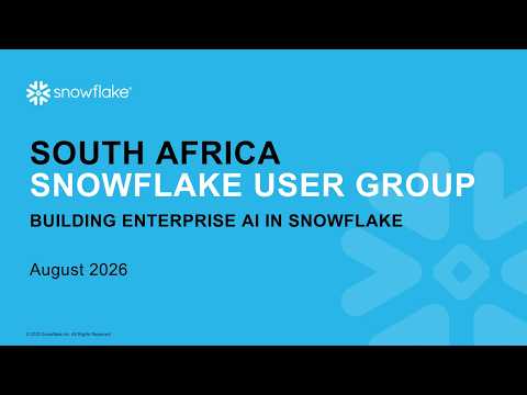 Building Enterprise AI in Snowflake