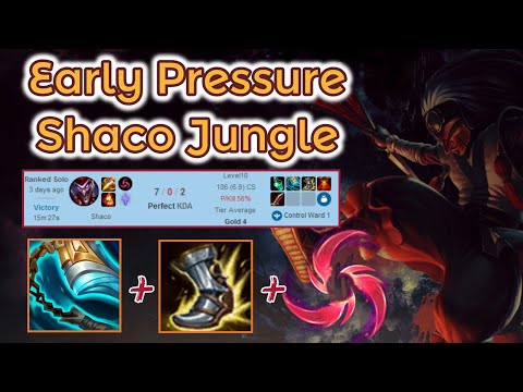 Pressuring in the early Game - Minute 15 ff ;) [League of Legends] Full Gameplay - Infernal Shaco