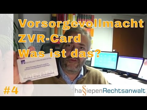 Vorsorgevollmacht & Zentrales Vorsorgeregister - Wie geht das? | hassiepen-rechtsanwalt.de