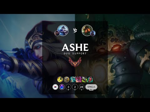 Ashe Support vs Nautilus - KR Grandmaster Patch 12.11