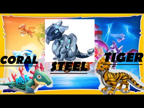 Dragon Mania Legends PC - Steel Dragon, Coral Dragon, and Tiger Dragon Hatching