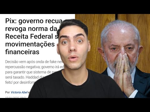 PIX: GOVERNO CANCELA DECISÃO DE MONITORAR MOVIMENTAÇÕES FINANCEIRAS