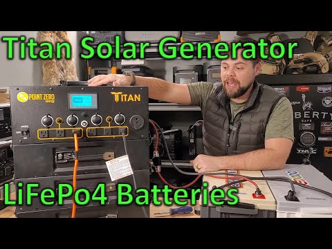 Titan Solar Generator with LiFePo4 Expansion Batteries Test