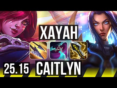 XAYAH & Rakan vs CAITLYN & Karma (ADC) | Godlike | KR Diamond | 25.15