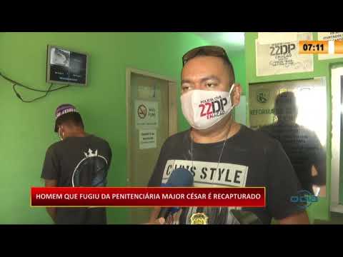 Homem que fugiu da penitenciaÌria Major CeÌsar eÌ recapturado 21 07